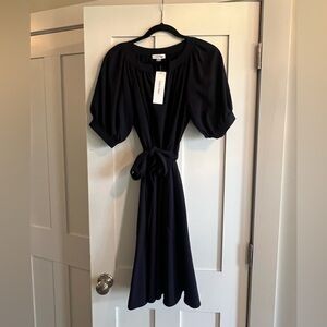 Calvin Klein Navy Blue dress with tie pockets